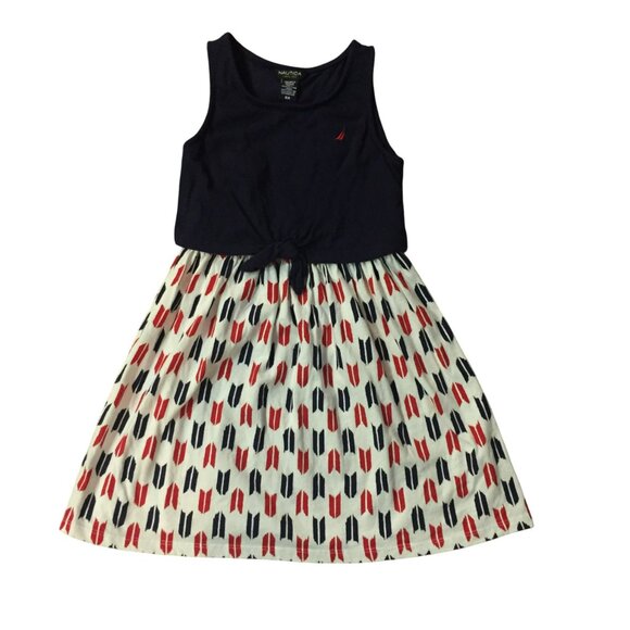 Nautica Dress Girls 6X Used Red White Blue - Picture 4 of 9
